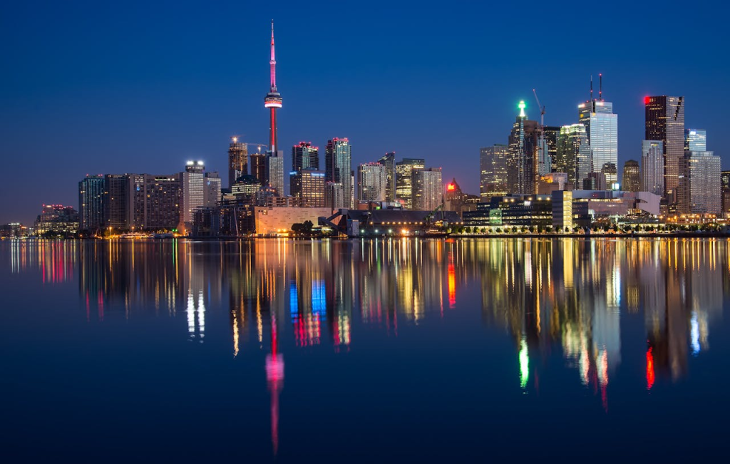 Toronto nighttime skyline